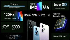 Redmi Note 12 pro 5G specifications