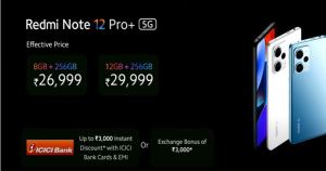 redmi note 12 pro plus 5g price in india