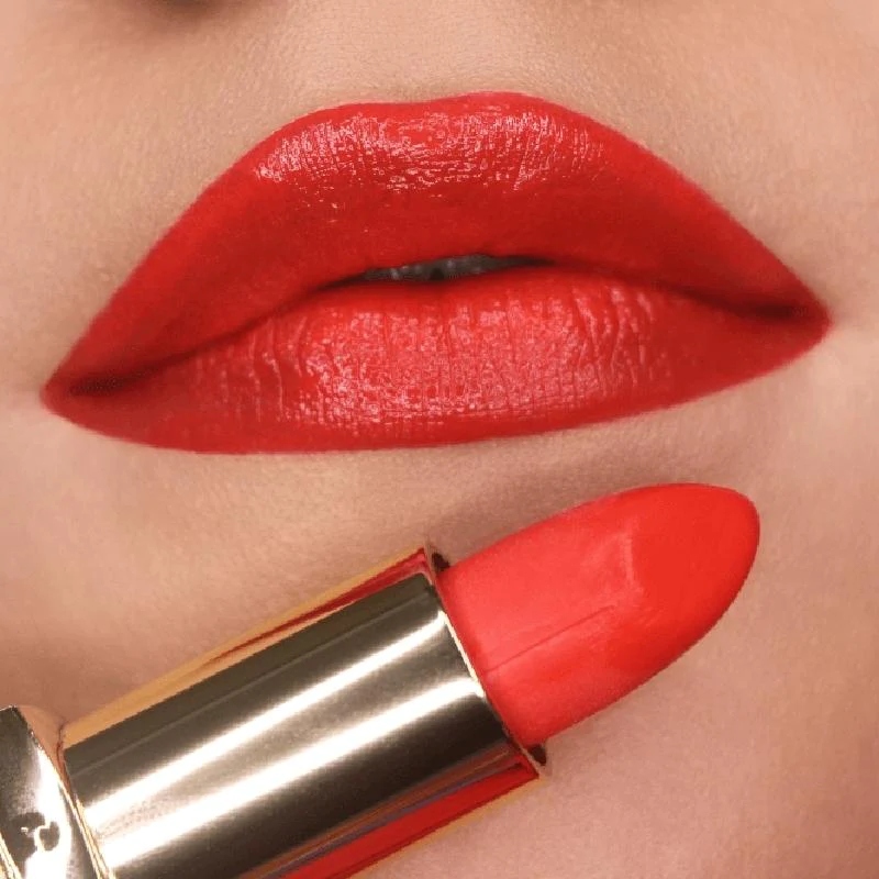 bold red lip shade