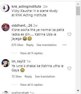 Vicky Kaushal Viral Video comments