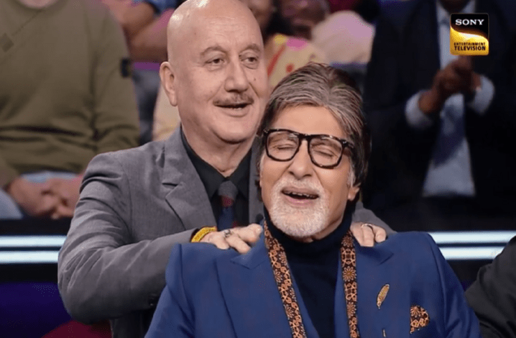 KBC 14 Promo: अनुपम खेर ने दिया अमिताभ बच्चन को मसाज, शो में यूं लग गए चार चांद