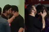Salman Khan B'Day Bash: शाहरुख खान के गले लगे सलमान खान, एक्स संगीता बिजलानी का चूमा माथा