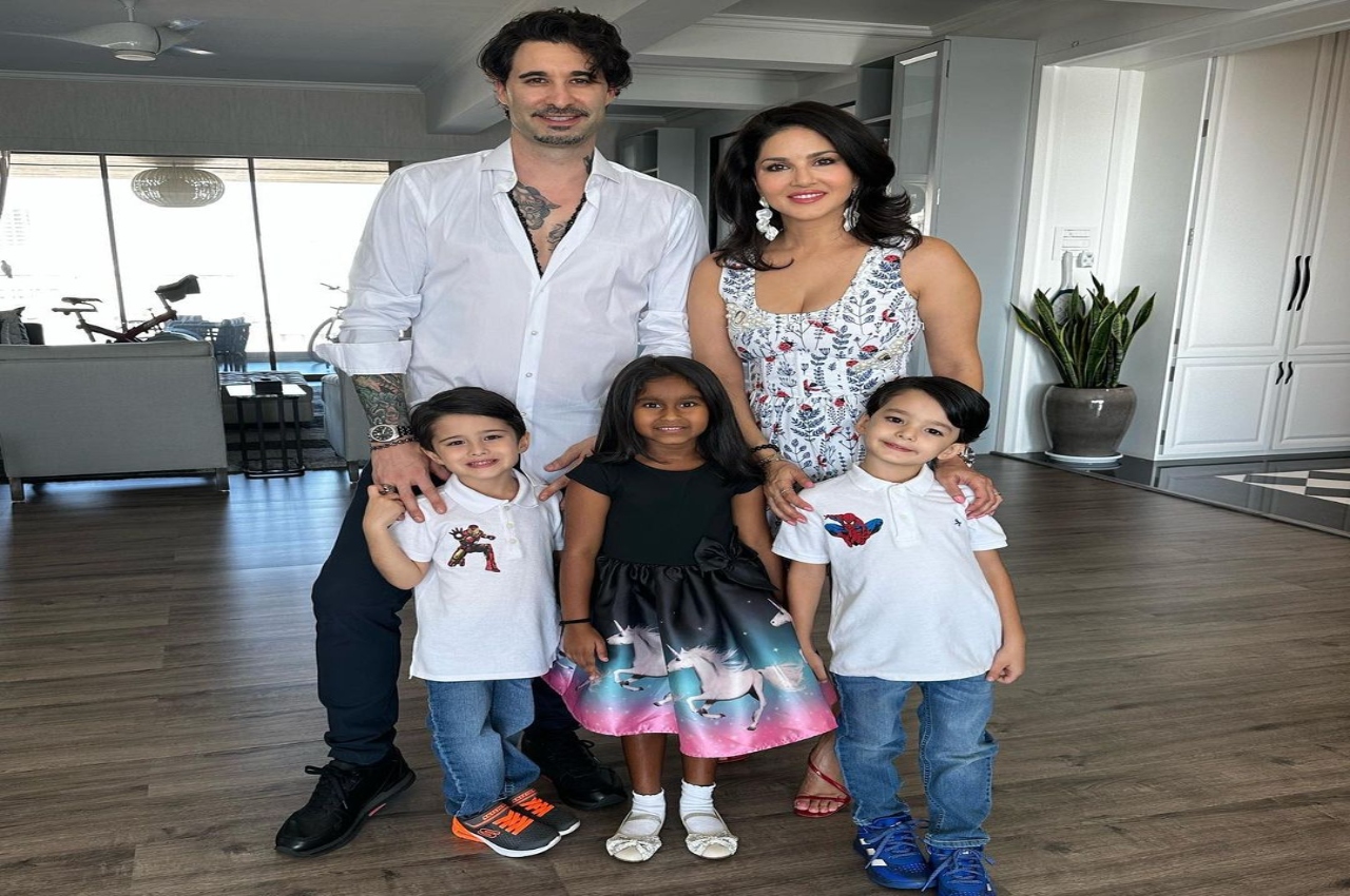Sunny Leone shared Family picture