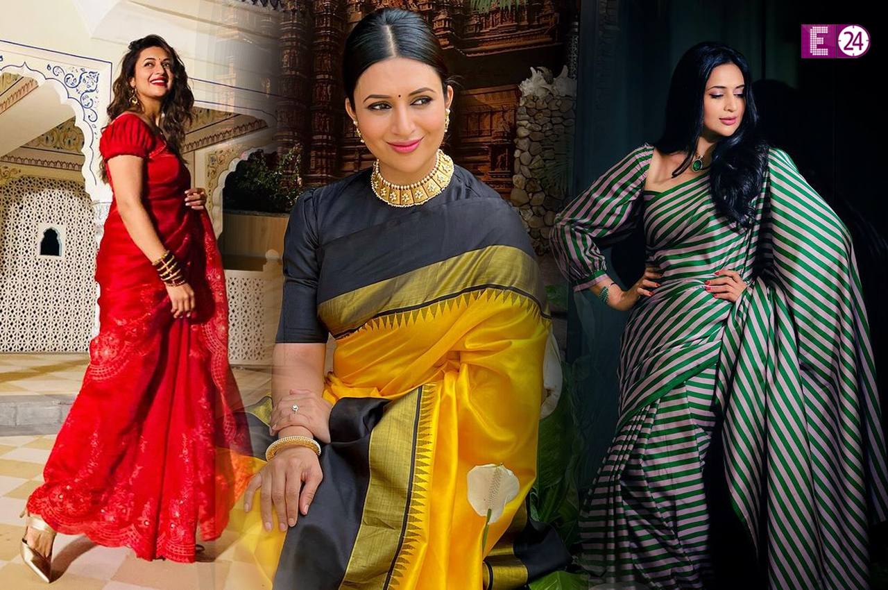 Divyanka Tripathi Saree Looks, Actress Divyanka Tripathi, Divyanka Tripathi Fashion, Divyanka Tripathi Latest Looks