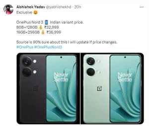 OnePlus Nord 3 Price In India