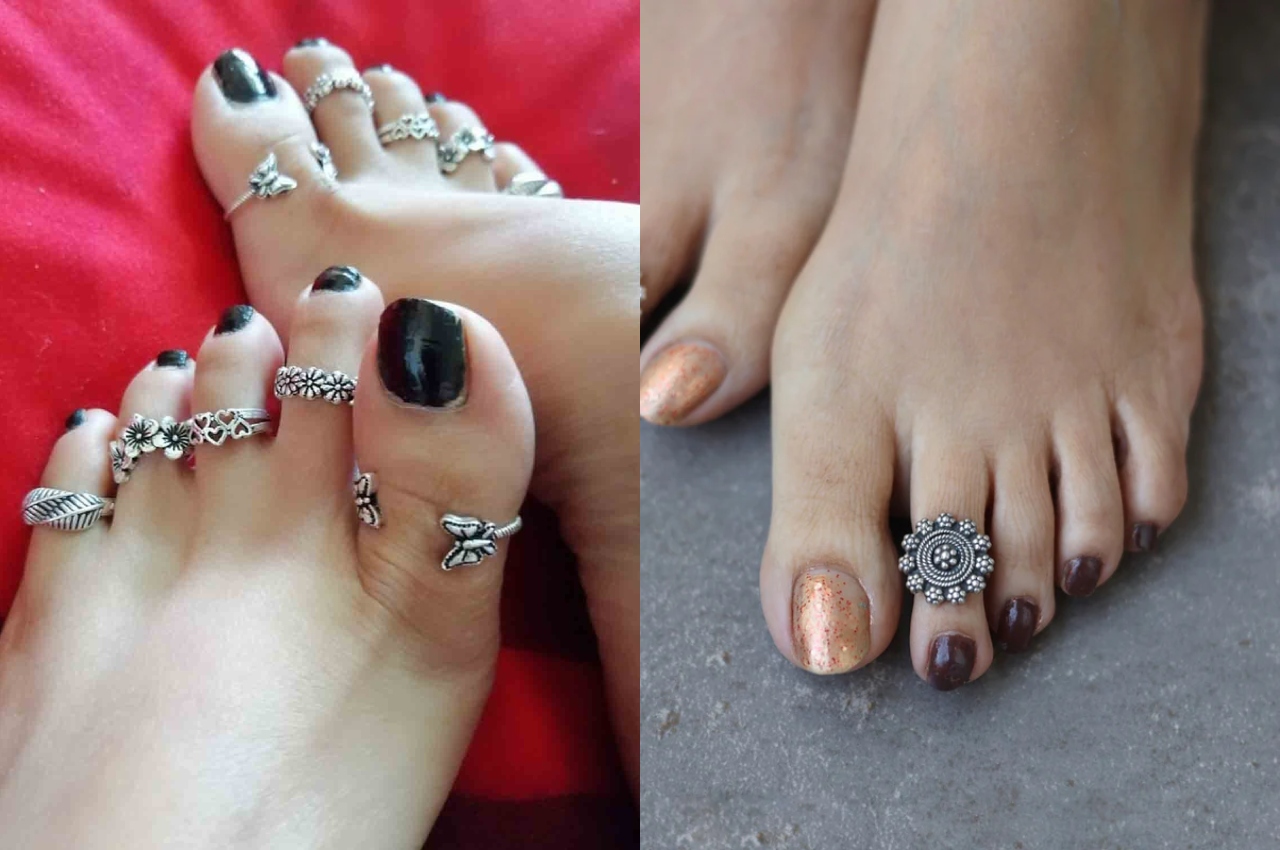 Buy Adjustable Bichhiya Lovely Stylish Toe Ring Alloy Silver Plated Toe Ring(3  Pair) Online In India At Discounted Prices