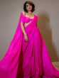 Samantha Ruth Prabhu Dazzles In Fuschia Pink Silk Saree