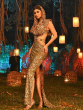 Mouni Roy bold look in flaunting golden gown viral on instagram