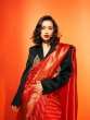 Shraddha Kapoor posed in saree over coat