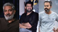 SS Rajamouli joins the Salaar Part 1 CeaseFire trio Prashanth Neel Prabhas and Prithviraj Sukumaran for a special interview Promo out