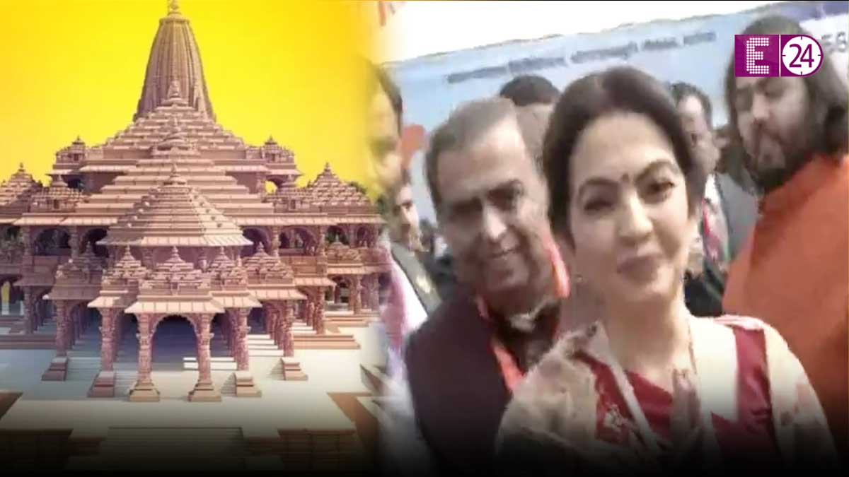 Ayodhya Ram Mandir Pran Pratishtha Mukesh Neeta Ambani Reached
