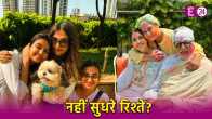 Aishwarya Rai Abhishek Bachchan Aaradhya celebrate Holi with friends photos goes viral