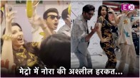 madgaon express star Nora Fatehi Dance Video Viral in mumbai metro netizens trolled watch