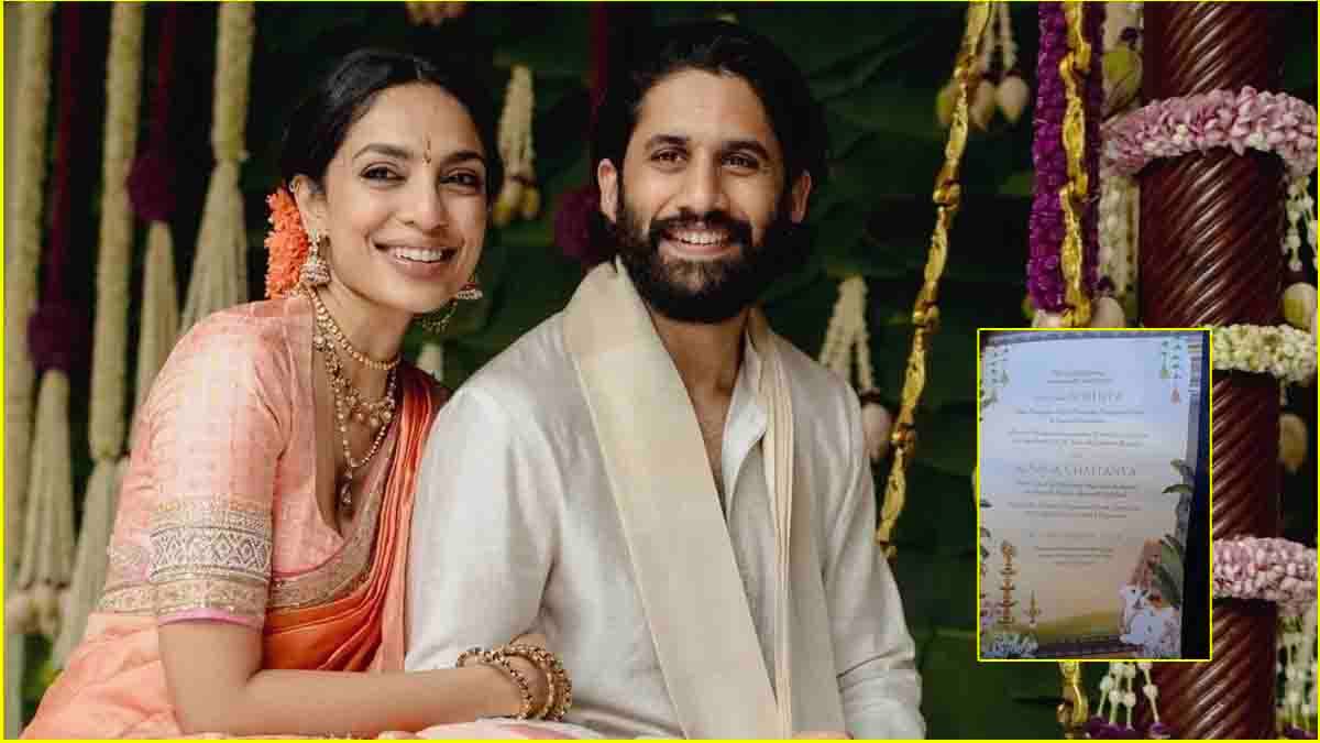 Naga Chaitanya-Sobhita Dhulipala Wedding Card