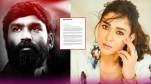 Nayanthara Slams Dhanush