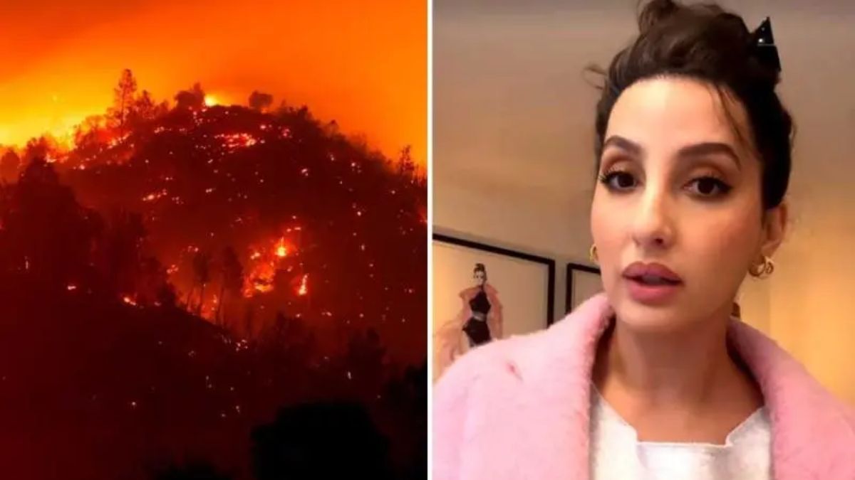 Nora Fatehi California Wildfire