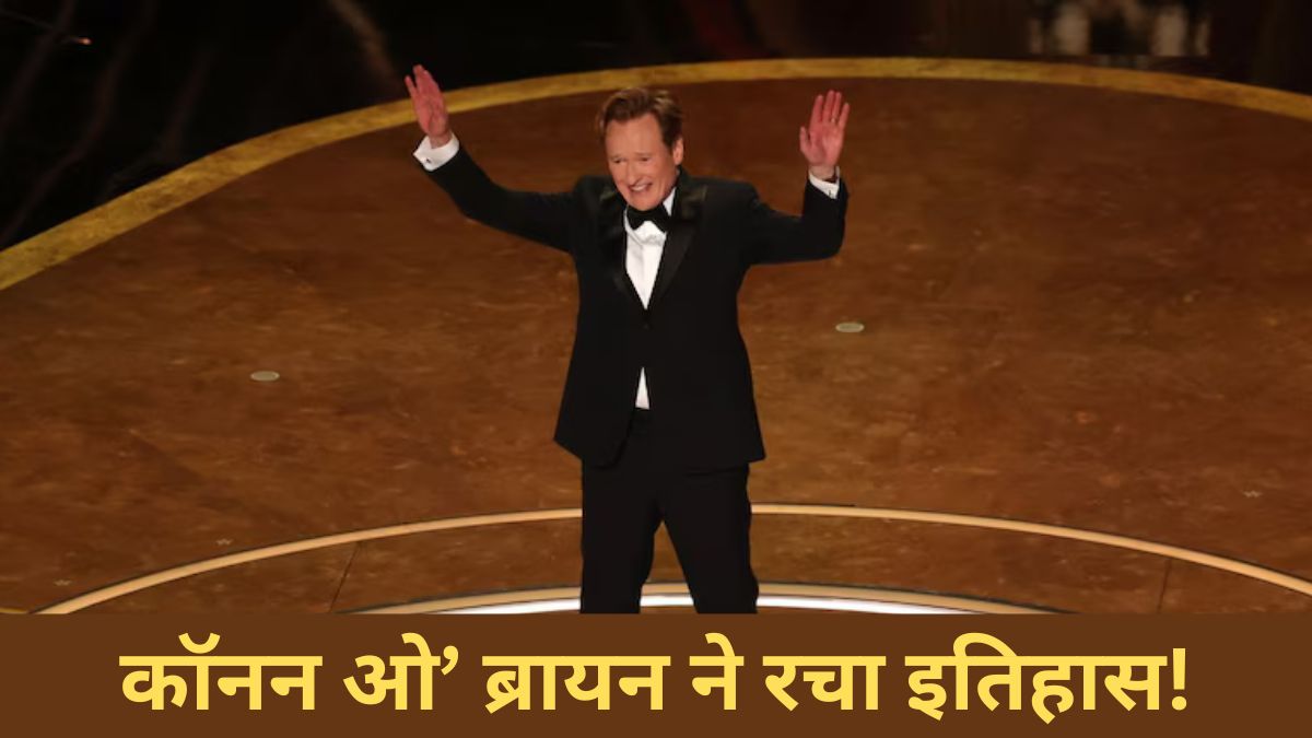 Conan O'Brien speaking Hindi at the Oscars 2025, receiving mixed reactions from the audience