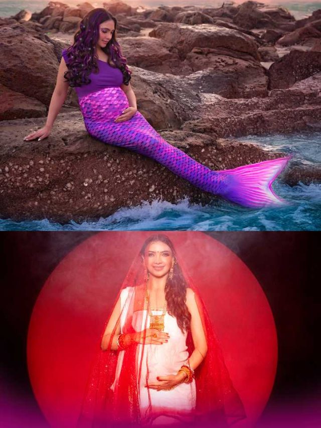 मछली बन प्रेग्नेंट एक्ट्रेस ने कराया मैटरनिटी फोटोशूट