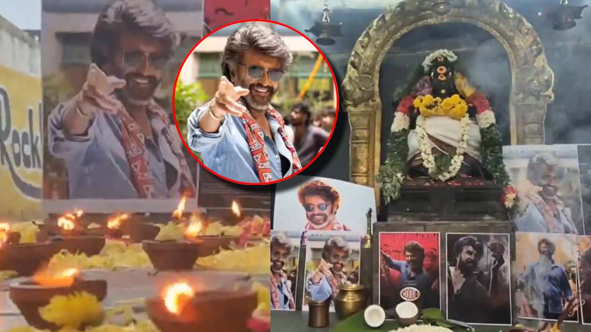 Thalaiva Rajinikanth Fans Puja for Film Coolie