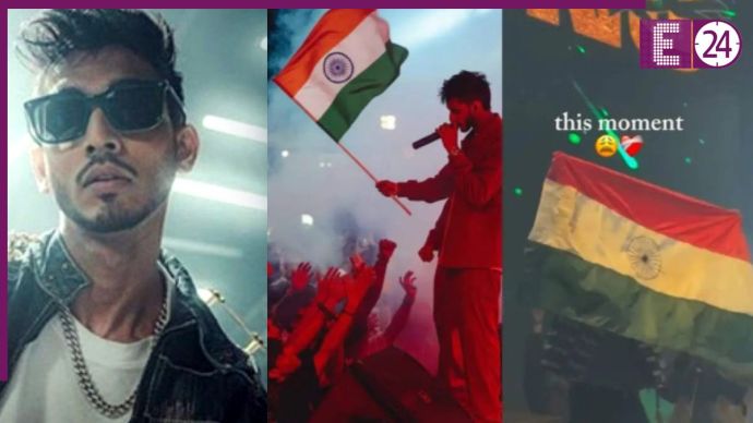 News Talha Anjum Indian flag rapper