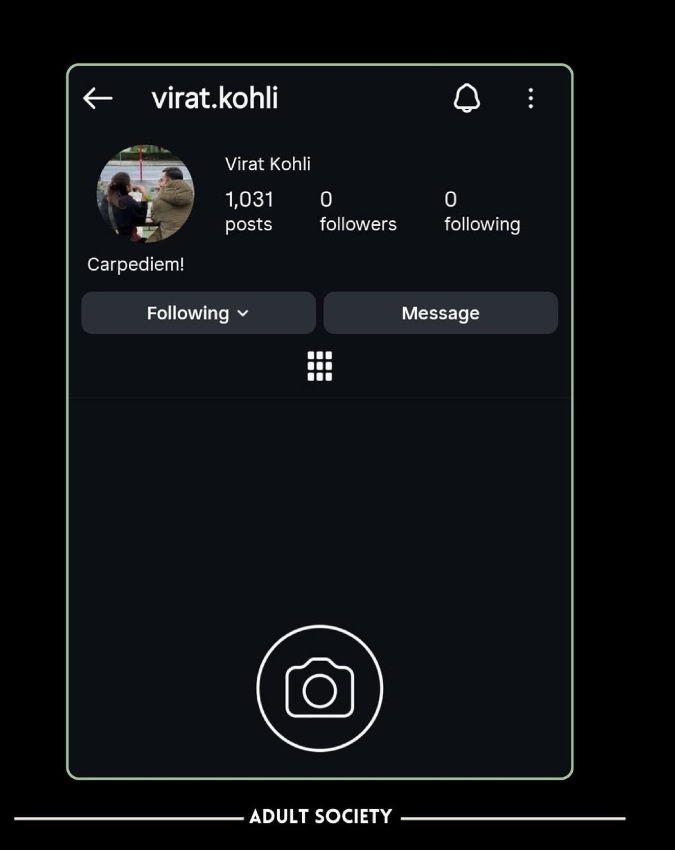 Virat Kohli Instagram Account Delete -1-2-3