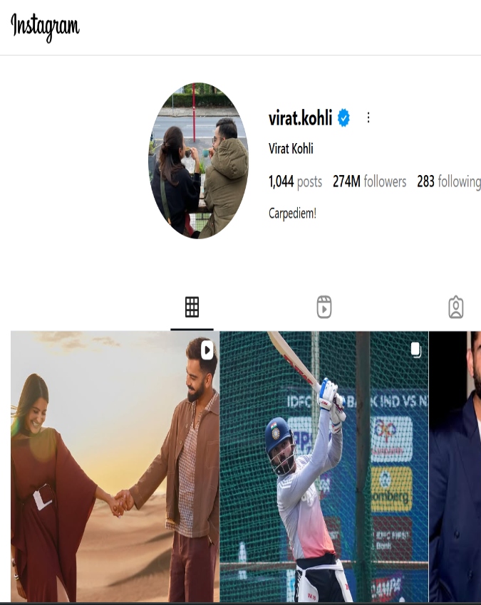 Virat Kohli Instagram Account Delete -1-2-3-4-5-6-7-8