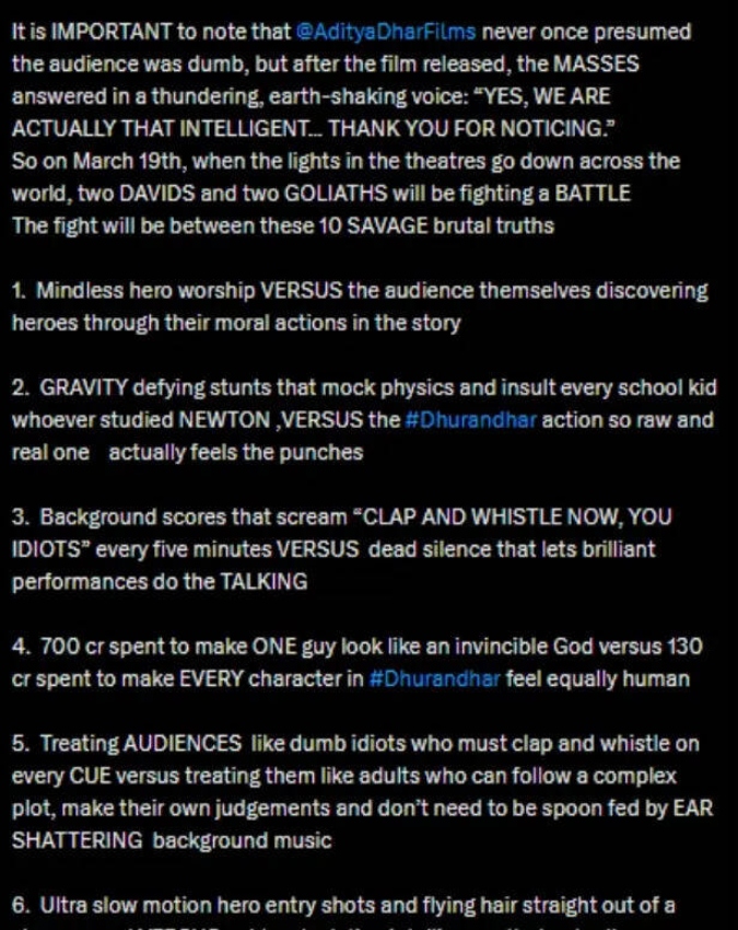 Ram Gopal Varma on Dhurandhar 2 Vs Toxic Clash -1-2-3-4