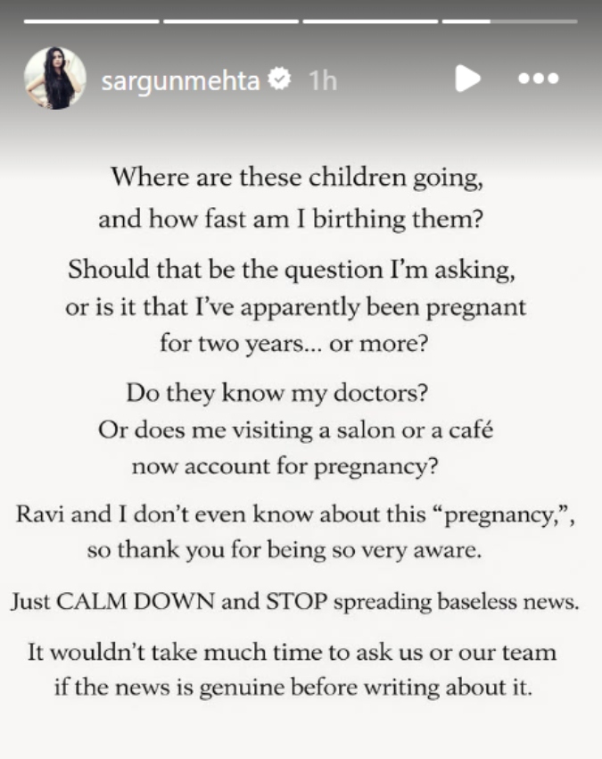 Sargun Mehta Breaks Silence on Pregnancy Rumors -1-2-3-4-5-6-7