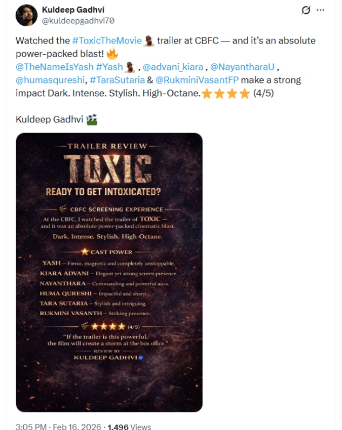 Toxic Teaser Release Timing -1-2-3-4-5