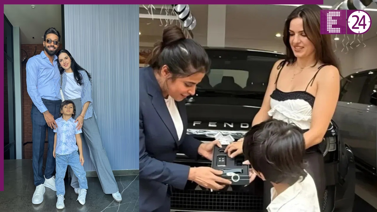 Natasa stankovic-Hardik Pandya And Their Son -1