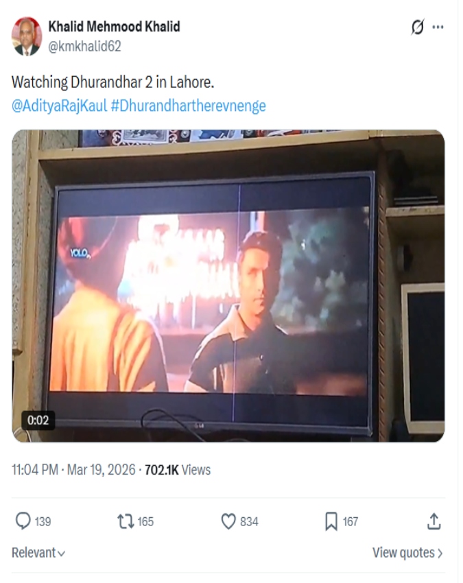 Pakistani Journalist Watching 'Dhurandhar 2' in Lahore (3) -1-2-3-4