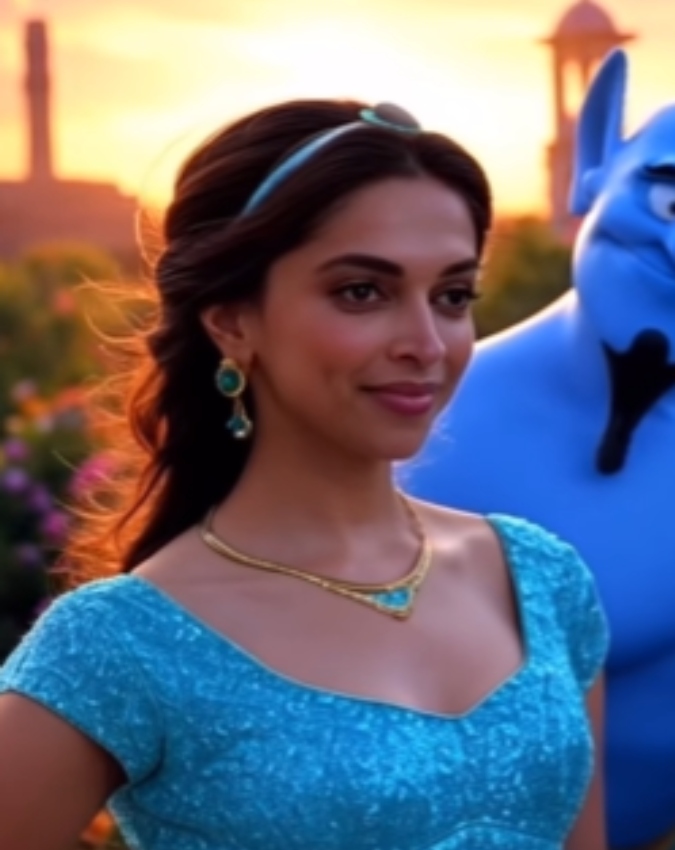 AI Create Bollywood Actress Into Disney Princesses -1-2-3-4-5