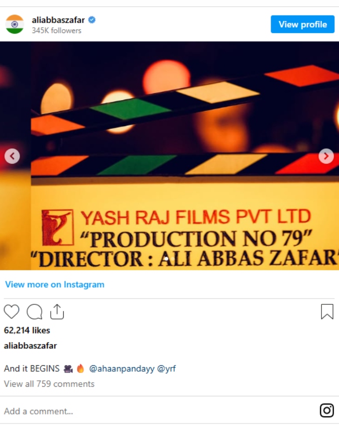 Ahaan Panday gangster look in Ali Abbas Zafar new film -1-2-3-4-5-6