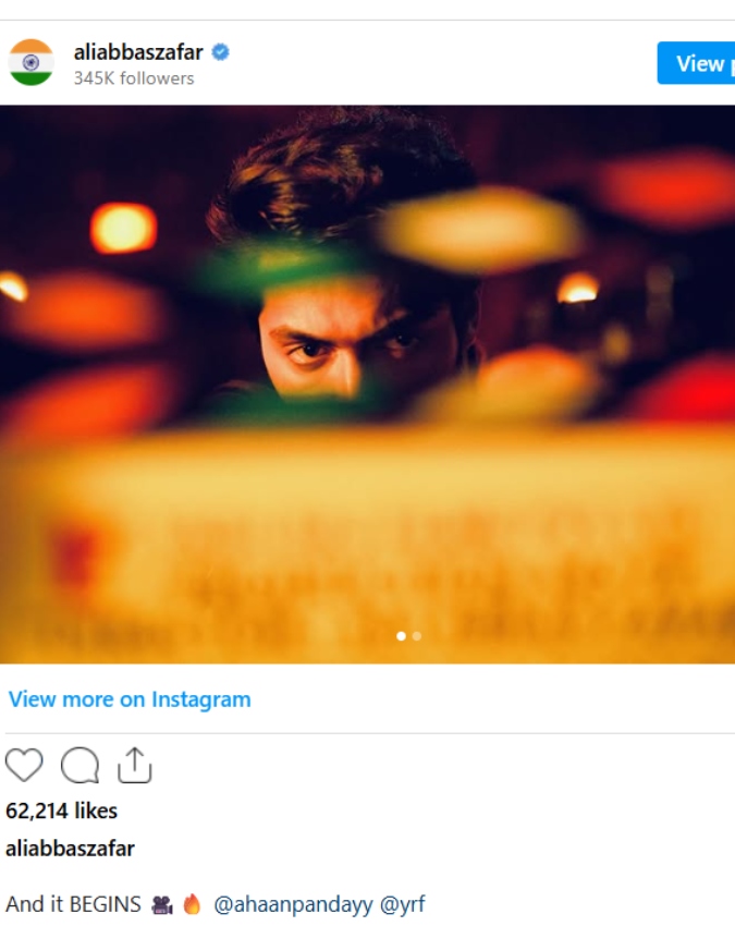 Ahaan Panday gangster look in Ali Abbas Zafar new film -1-2-3-4-5