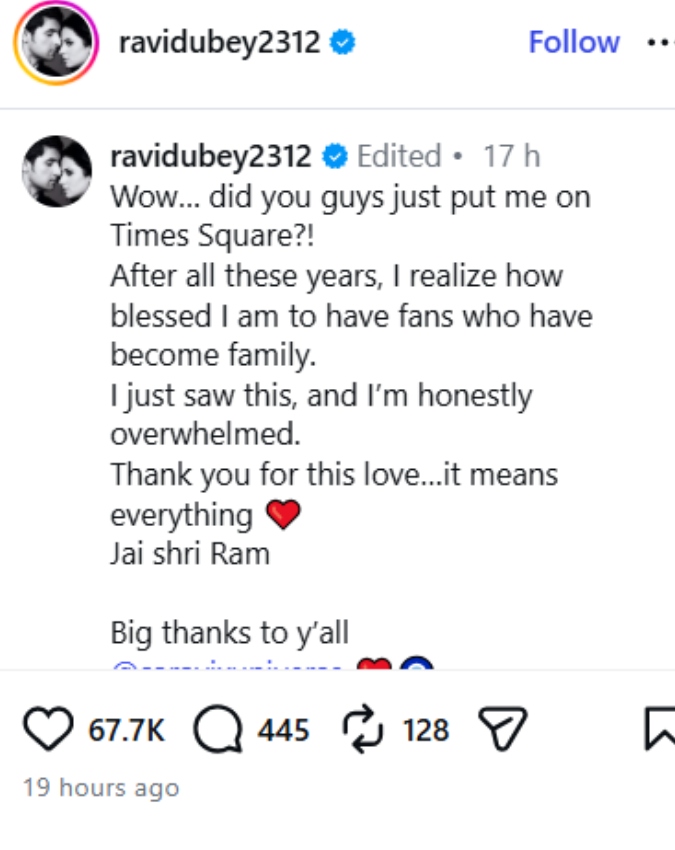 Ramayan's Ravi Dubey Lakshman Look on Times Square -1-2-3-4-5-6