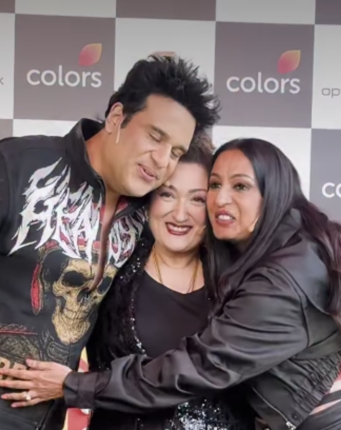 Sunita Ahuja, Krushna Abhishek, Kashmera Shah (1)