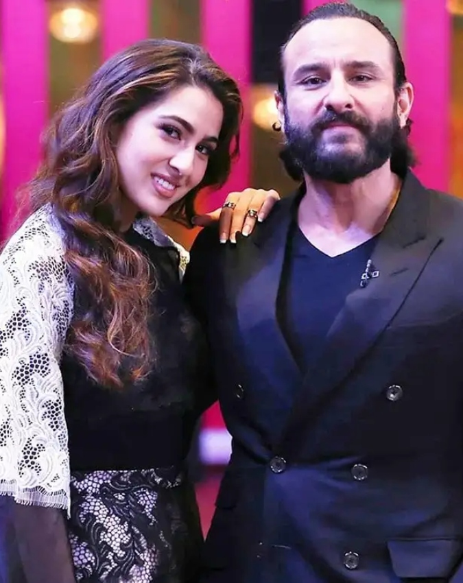 Sanjay Dutt With daughter Trishala-Saif Ali Khan With Daughter Sara Ali Khan-1-2-3