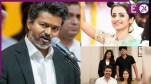 Thalapathy Vijay-Trisha Krishnan And Sangeetha Sornalingam With Childrens
